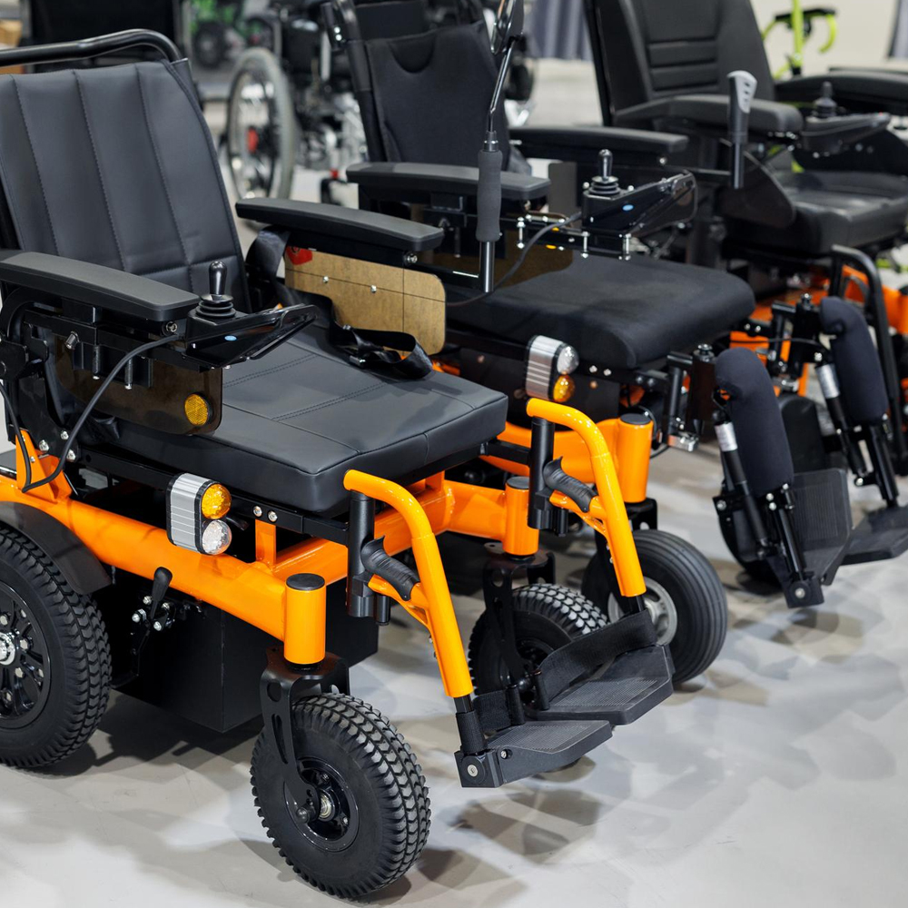 Multiple powered wheelchairs